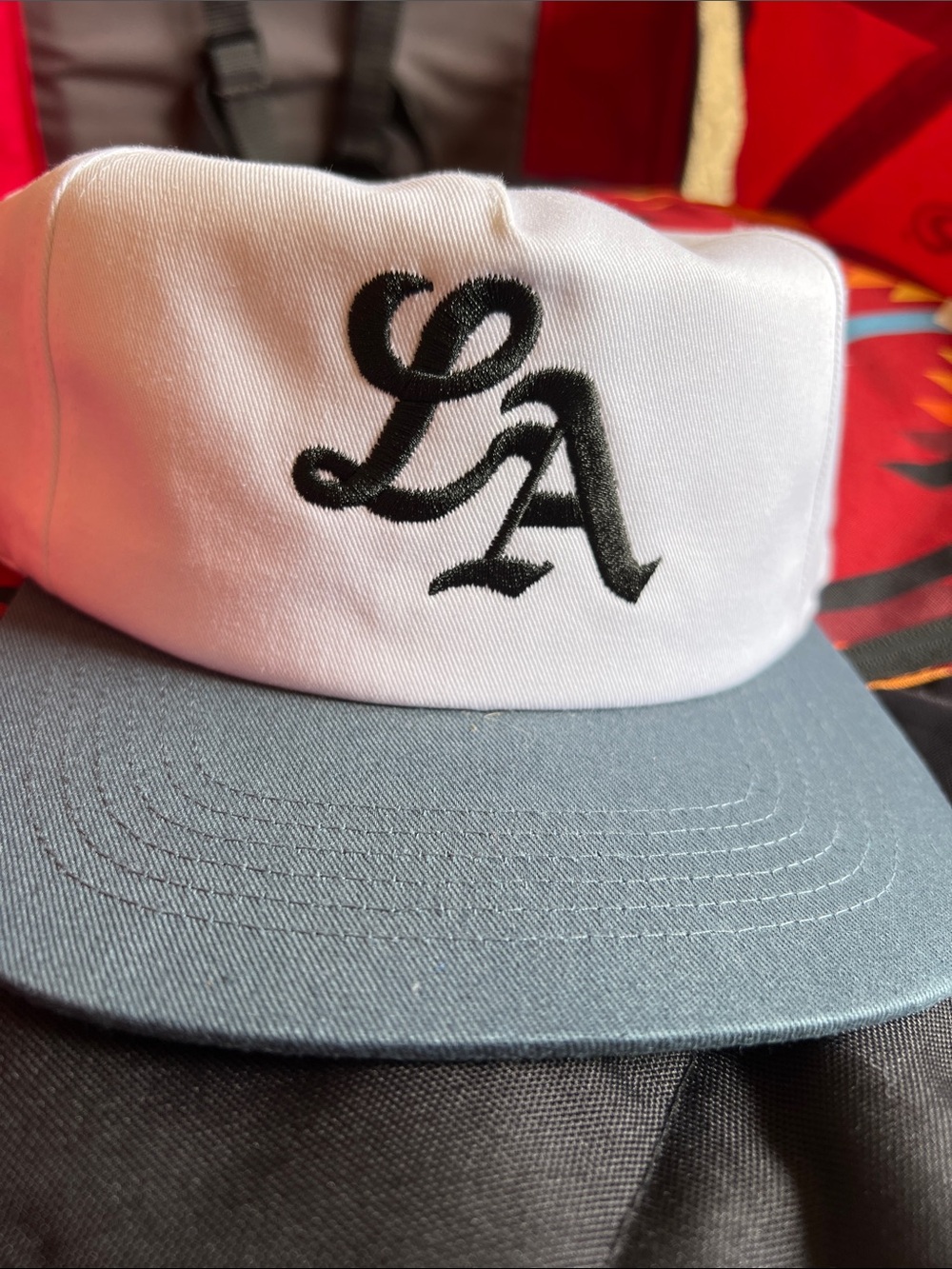 La hat custom embroidery